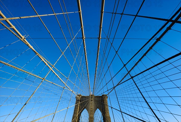 USA, New York, New York City. Brooklyn Bridge.