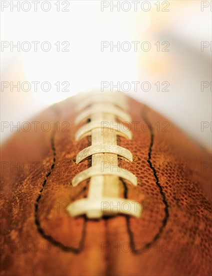 Studio shot of old football.