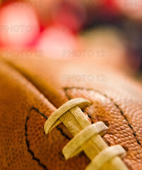 Studio shot of old football.