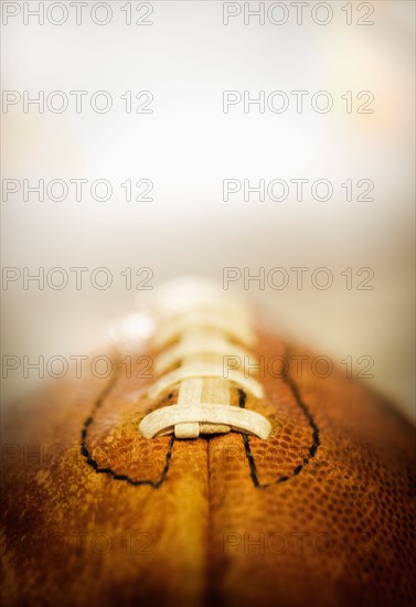 Studio shot of old football.