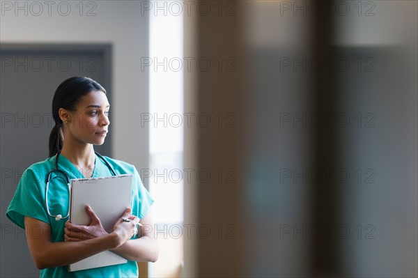 Female nurse in hospital.