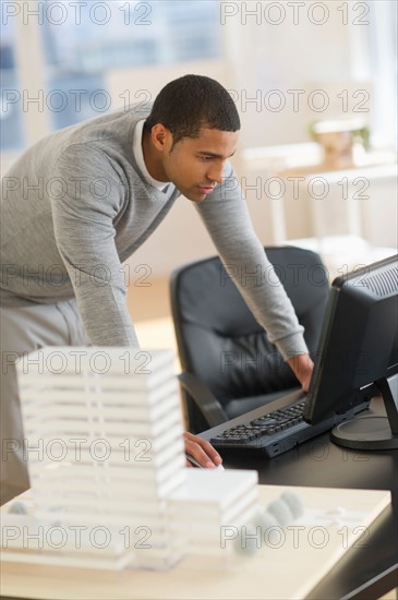 Male architect in office.