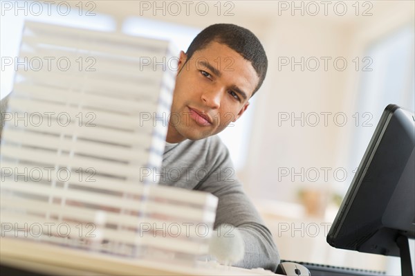 Male architect in office.