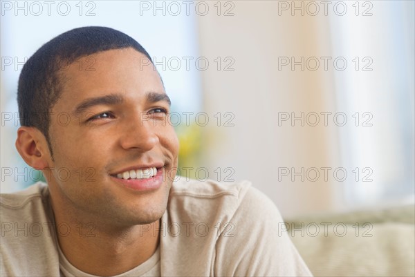 Portrait of man smiling.