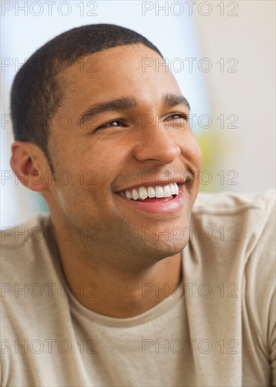 Portrait of man smiling.