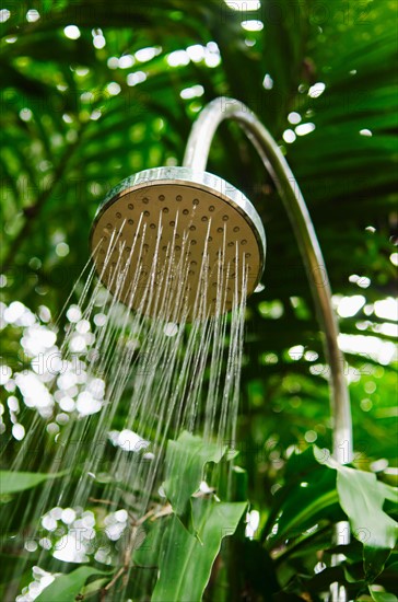 Outdoor shower.