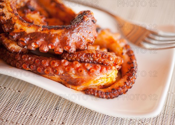 Grilled octopus.