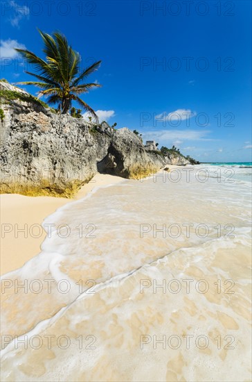 Mexico, Yucatan, Tulum. Ancient Mayan ruins.