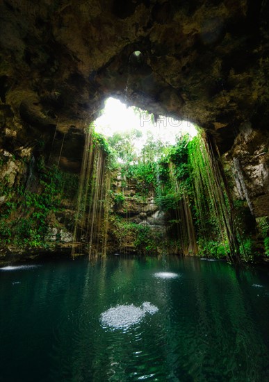 Mexico, Yucatan. Scenic lake.