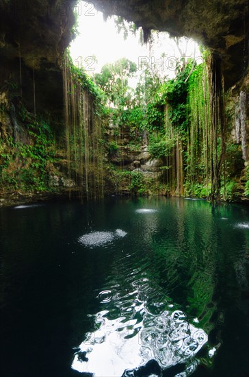 Mexico, Yucatan. Scenic lake.