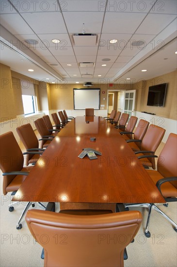 Empty conference room.