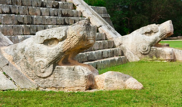 Mexico, Yucatan, Chichen Itza. Mayan ruins.