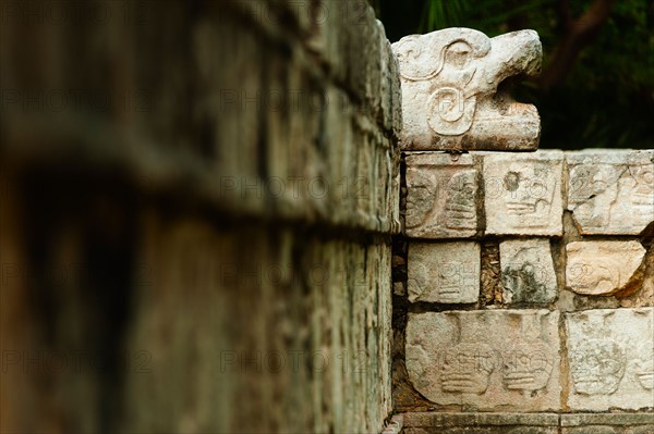 Mexico, Yucatan, Chichen Itza. Mayan ruins.