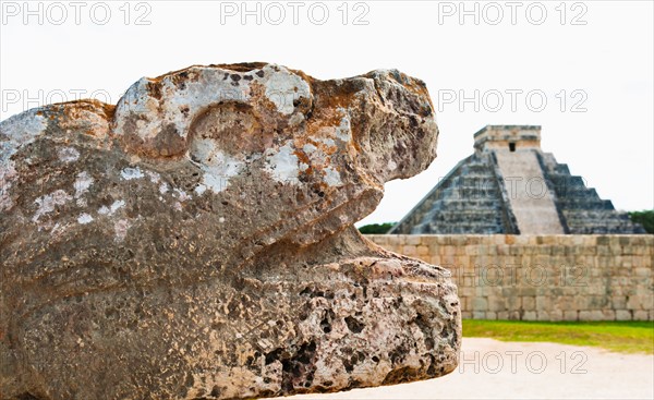 Mexico, Yucatan, Chichen Itza. Mayan ruins.