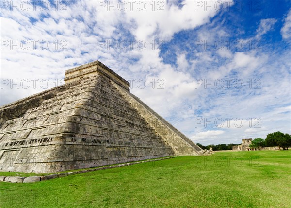 Mexico, Yucatan, Chichen Itza. Mayan pyramid.