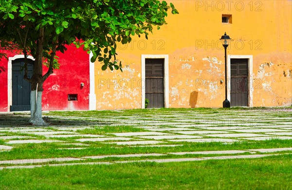 Mexico, Yucatan, Valladolid. Valladolid, Traditional building.