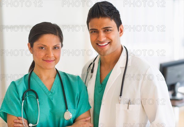 Portrait of  two doctors.