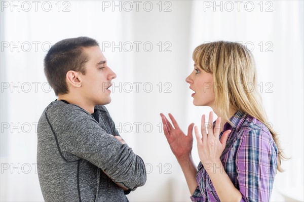 Couple arguing.