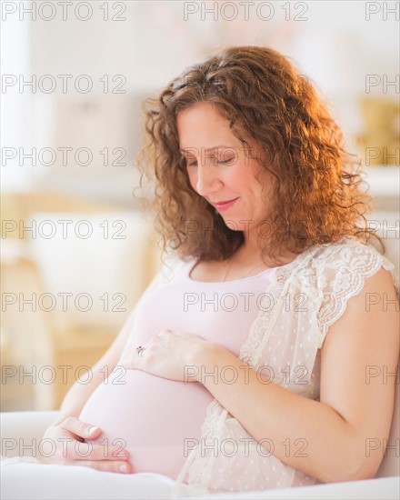 Portrait of pregnant woman. Photo : Daniel Grill