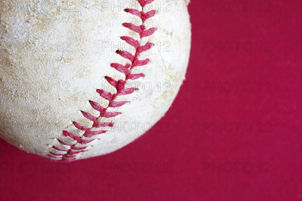 Studio shot of old baseball ball. Photo : Winslow Productions