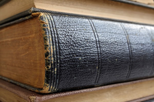 Stack of old books. Photo : Winslow Productions