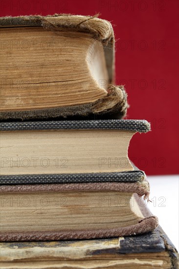 Stack of old books. Photo : Winslow Productions