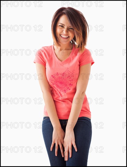 Portrait of young happy woman. Photo : Mike Kemp