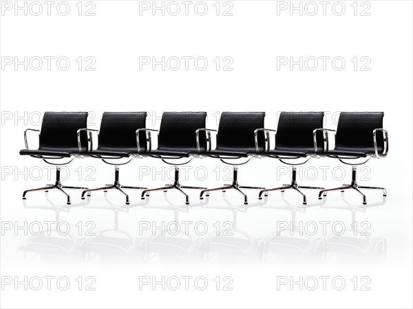 Row of corporate chairs. Photo : David Arky