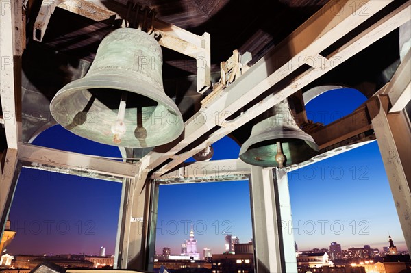 Poland, Warsaw. View from Saint Ann's Church bellower towards downtown. Photo : Henryk Sadura