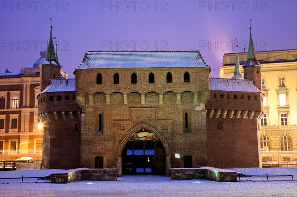 Poland, Krakow. Barbican. Photo : Henryk Sadura