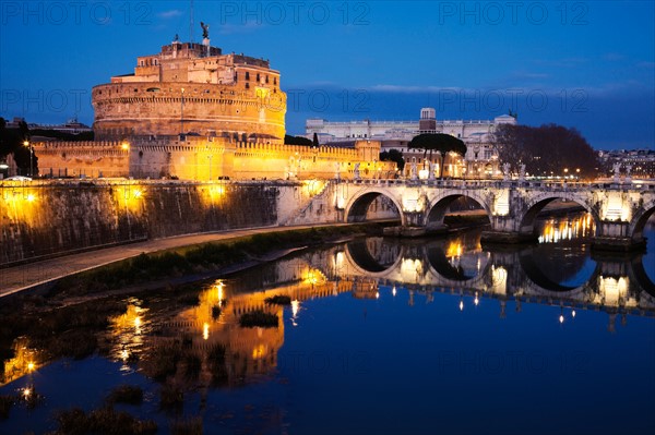 Italy, Rome. Castel Sant'Angelo and Tiber River in early morning. Photo : Henryk Sadura