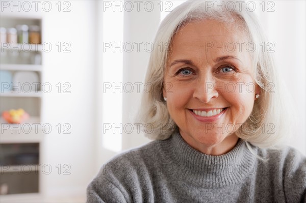 Portrait of smiling senior woman. Photo : Rob Lewine