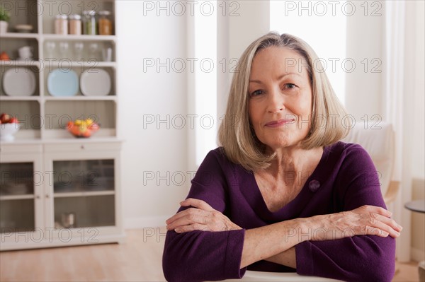 Portrait of smiling senior woman. Photo : Rob Lewine