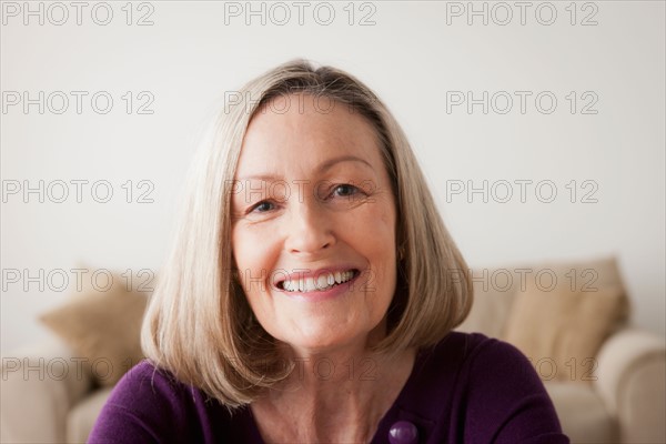 Portrait of smiling senior woman. Photo : Rob Lewine