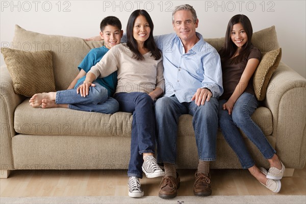 Portrait of cheerful family. Photo : Rob Lewine