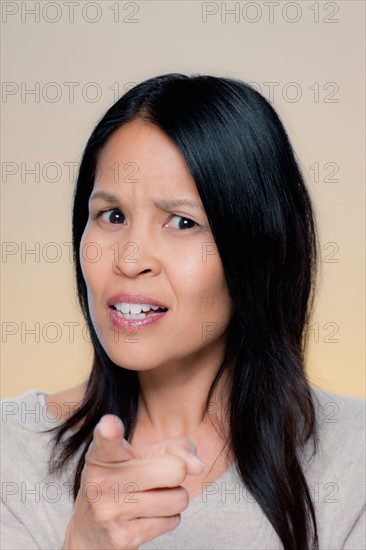 Portrait of angry woman. Photo : Rob Lewine