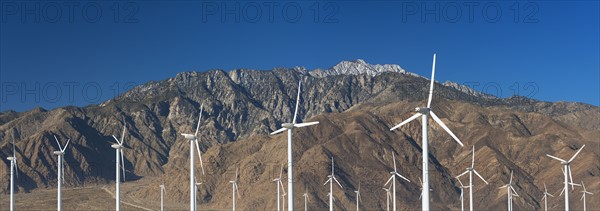 USA, California, Palm Springs, Wind farm.