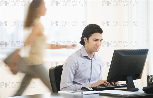 Business man working in office.