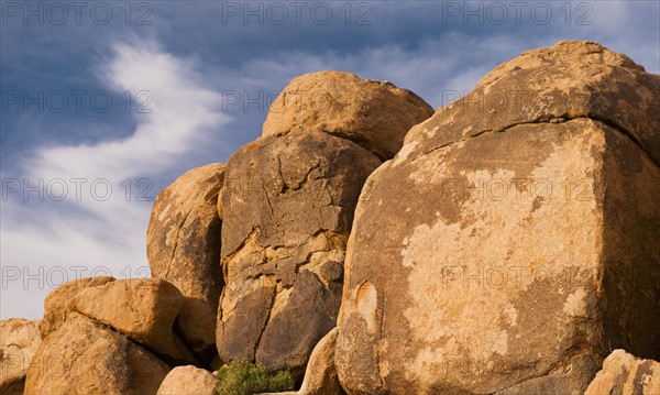 USA, California, Joshua Tree National Park, Desert rocks.