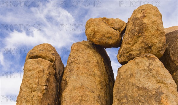 USA, California, Joshua Tree National Park, Desert rocks.