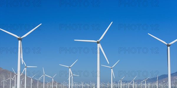 USA, California, Palm Springs, Wind farm.
