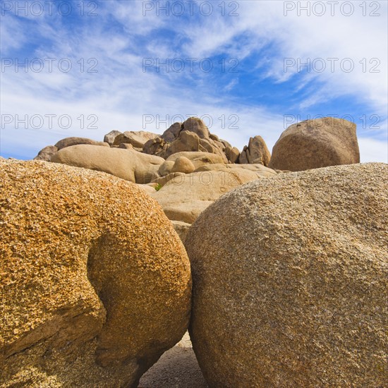 USA, California, Joshua Tree National Park, Rock formations.