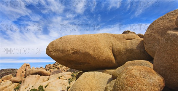 USA, California, Joshua Tree National Park, Rock formations.