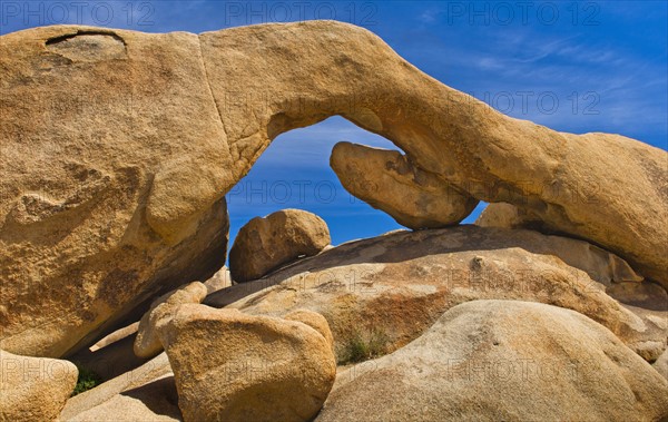 USA, California, Joshua Tree National Park, Arch rock.