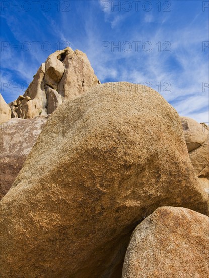 USA, California, Joshua Tree National Park, Rock formations.