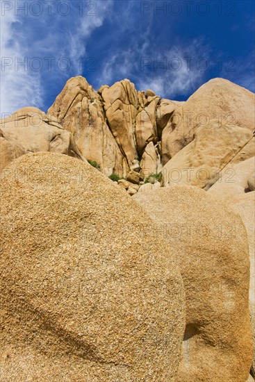 USA, California, Joshua Tree National Park, Rock formations.