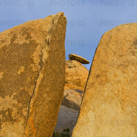 USA, California, Joshua Tree National Park, Rock formations.