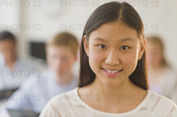 Portrait of female student (14-15).