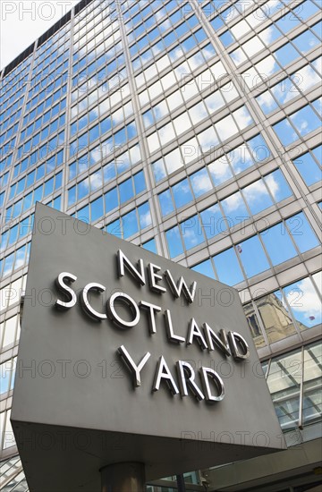 UK, England, London, New Scotland Yard building.