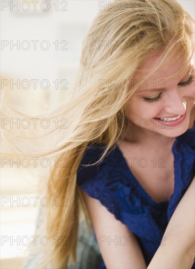 Woman laughing.
Photo : Jamie Grill
